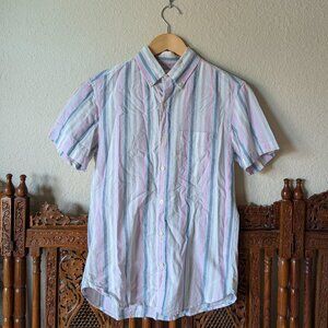 Bonobos Slim Fit Worn Cotton Pastel Striped Button Down - Small